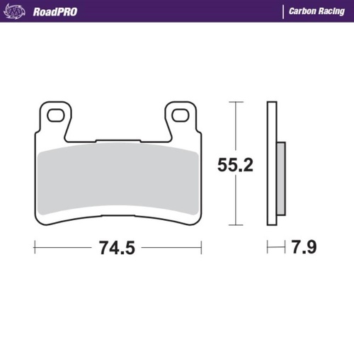 Moto-Master Kawasaki Carbon Racing Left Front Brake Pads (MM-407906)