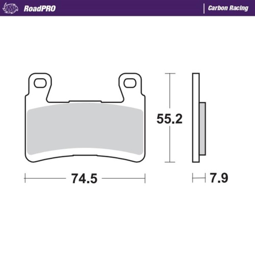 Moto-Master Kawasaki Carbon Racing Front Brake Pads (MM-407906)