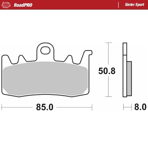 Moto-Master BMW R 1250 GS 2019-2023 Sinter Sport Left Front Brake Pads (MM-408005)