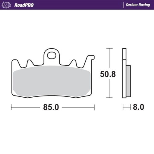 Moto-Master Triumph TIGER 1200 2018-2021 Carbon Racing Left Front Brake Pads