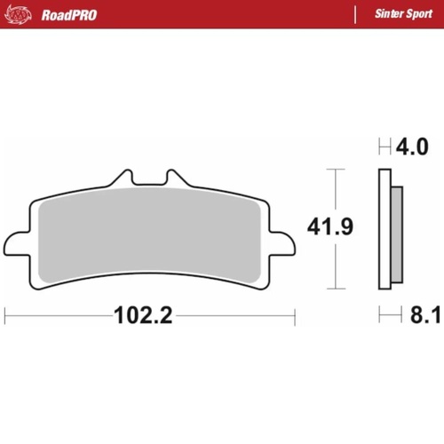 Moto-Master Ducati DIAVEL 1260 LAMBORGHINI 2021-2022 Sinter Sport Front Brake Pads