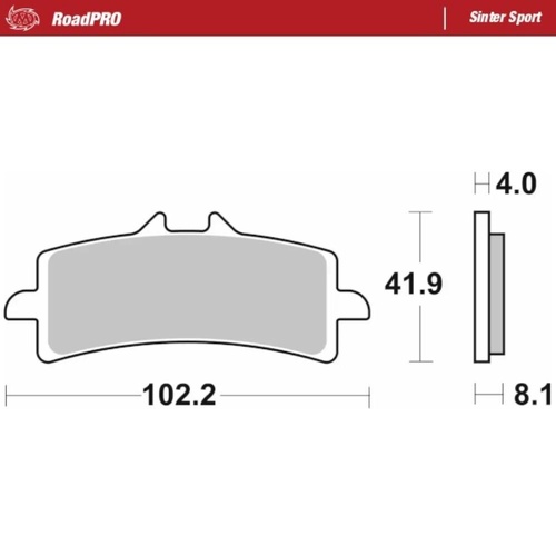 Moto-Master Triumph TIGER 900 2023-2025 Sinter Sport Left Front Brake Pads