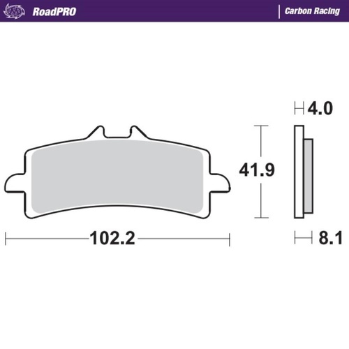 Moto-Master Yamaha YZF R1 2025 Carbon Racing Front Brake Pads