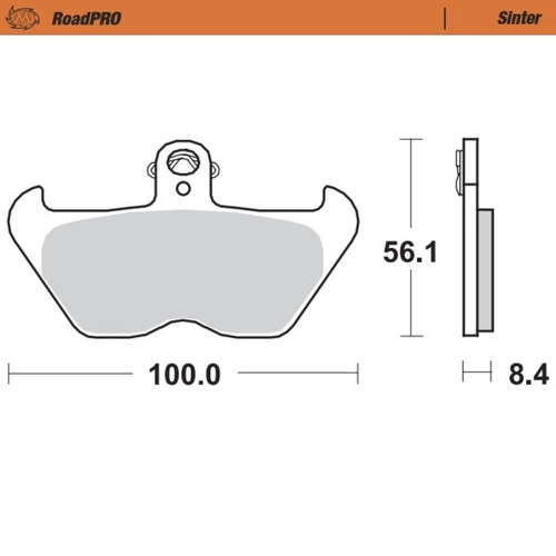 Moto-Master BMW K 1200 RS 1996-2005 Sintered Left Front Brake Pads