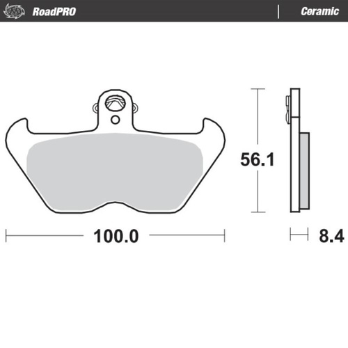 Moto-Master BMW R 850 R 1994-2002 Ceramic Right Front Brake Pads