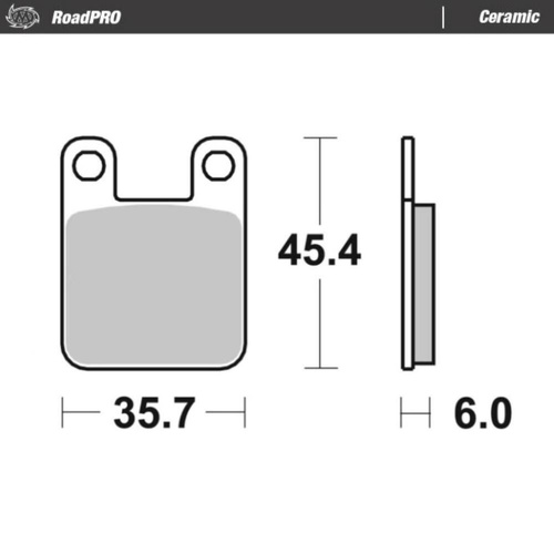Moto-Master Yamaha TY 250 1993-1996 Ceramic Rear Brake Pads
