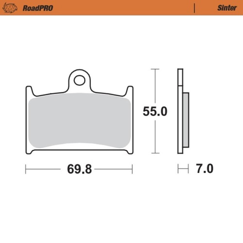 Moto-Master Suzuki BANDIT GSF 1200 S 1995-2000 Sintered Left Front Brake Pads