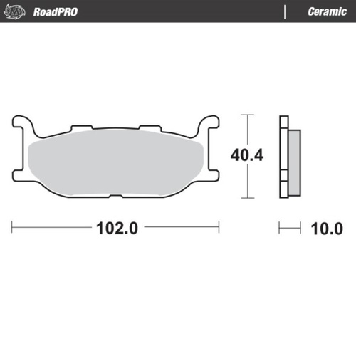 Moto-Master Yamaha Ceramic Right Front Brake Pads (MM-409804)