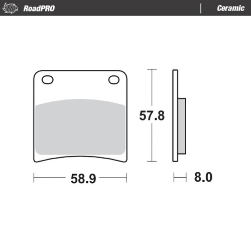 Moto-Master Suzuki Ceramic Left Front Brake Pads (MM-410704)
