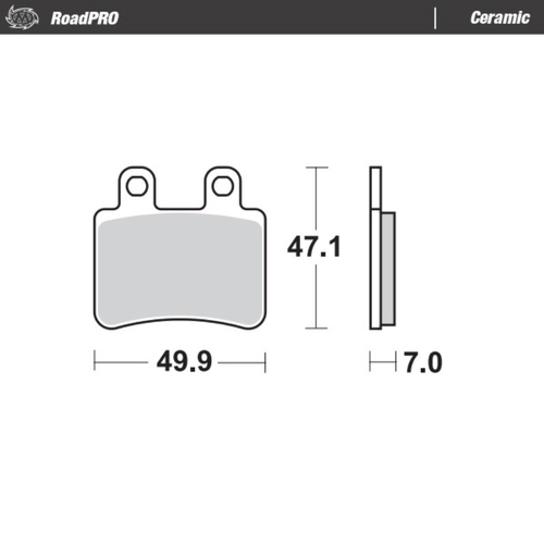 Moto-Master Yamaha Ceramic Left Front Brake Pads (MM-410804)
