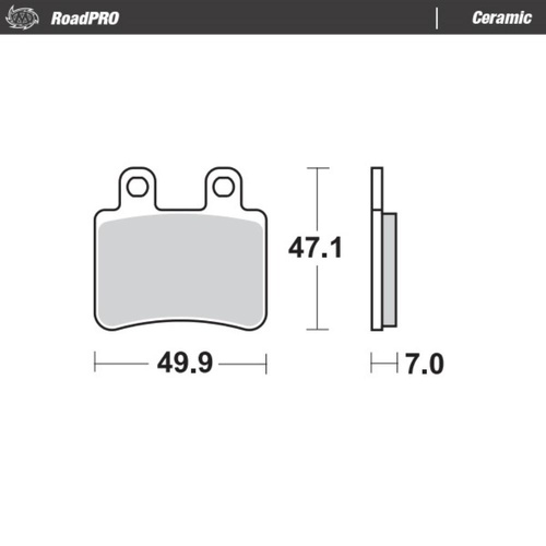 Moto-Master Sherco Ceramic Rear Brake Pads (MM-410804)