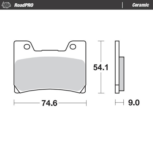 Moto-Master Yamaha Ceramic Right Front Brake Pads (MM-411204)