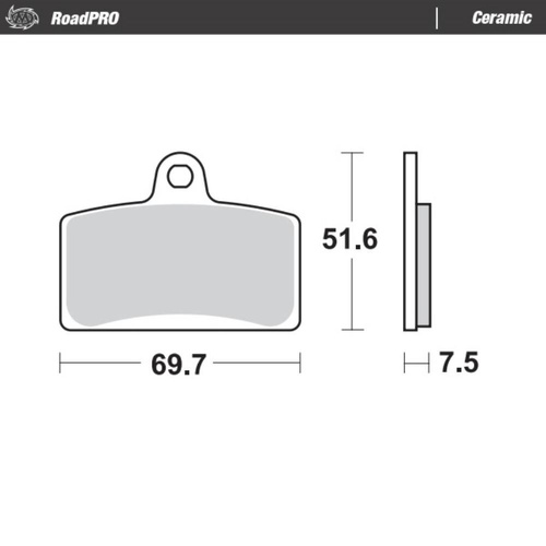 Moto-Master Aprilia Ceramic Left Front Brake Pads (MM-411404)