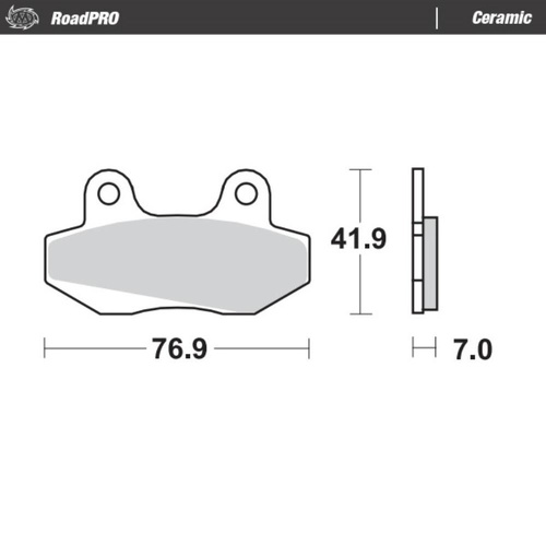 Moto-Master Hyosung GRAND PRIX PLUS 125 2002-2003 Ceramic Left Front Brake Pads