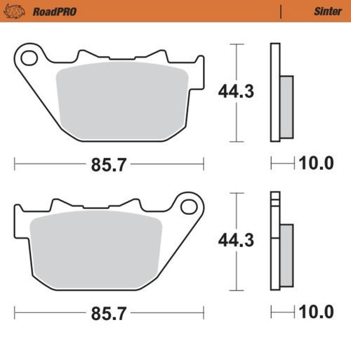 Moto-Master Harley Davidson Sintered Rear Brake Pads (MM-411802)