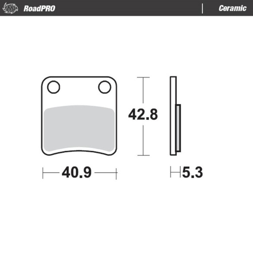 Moto-Master Honda X-ADV 750 DESERT TRACK 2019 Ceramic Parking Brake Pad
