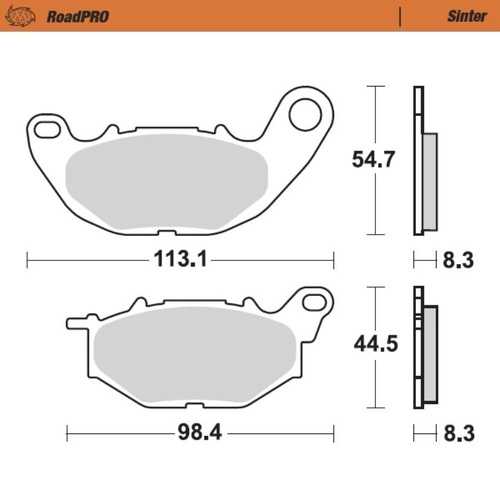 Moto-Master Yamaha YZF R3 2015-2025 Sintered Left Front Brake Pads
