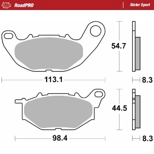 Moto-Master Yamaha YZF R3 2015-2025 Sinter Sport Left Front Brake Pads