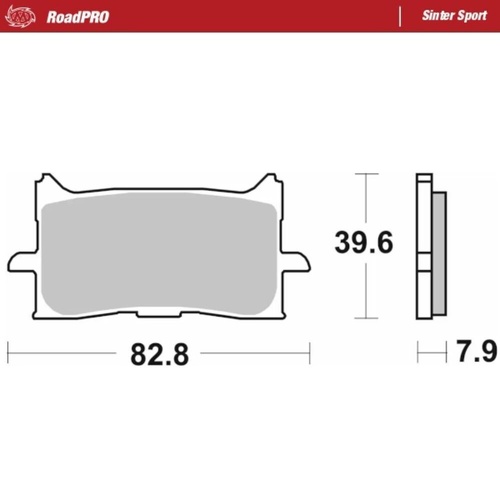 Moto-Master Honda Sinter Sport Left Front Brake Pads