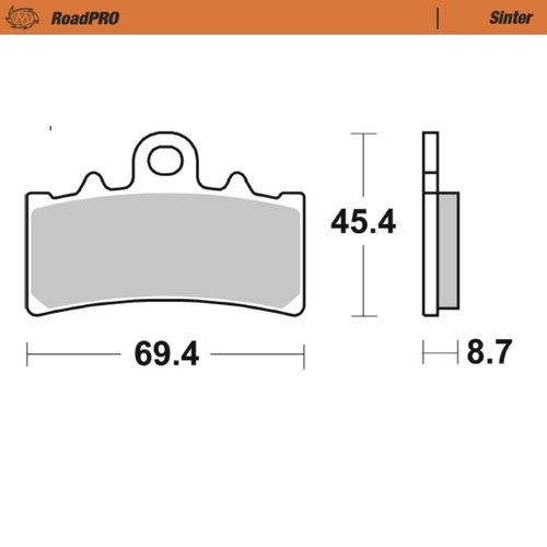 Moto-Master BMW C 400 X 2021-2025 Sintered Left Front Brake Pads