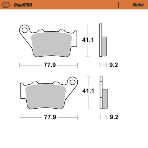Moto-Master BMW C 400 X 2019-2024 Sintered Rear Brake Pads