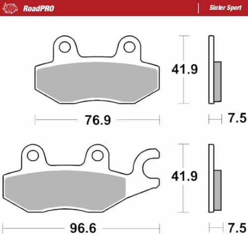 Moto-Master Kawasaki NINJA 500 2024-2025 Sinter Sport Front Brake Pads