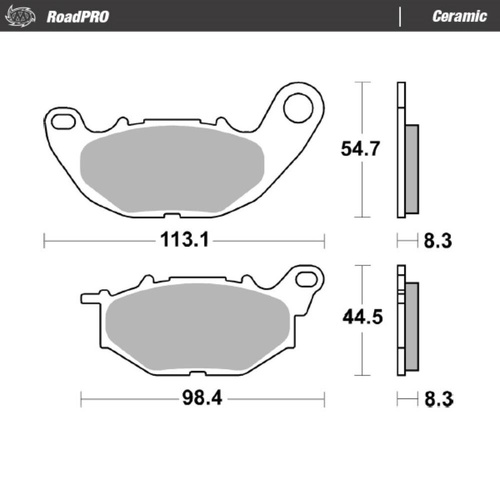 Moto-Master Yamaha X-MAX 125 2017-2020 Ceramic Left Front Brake Pads