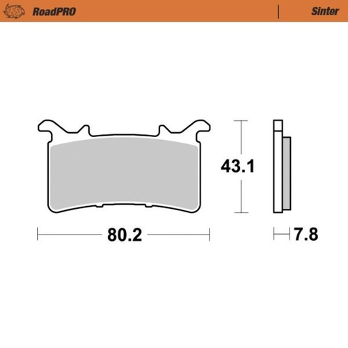 Moto-Master BMW S 1000 RR 2021-2026 Sintered Right Front Brake Pads