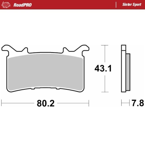 Moto-Master BMW M 1000 R 2022-2026 Sinter Sport Right Front Brake Pads