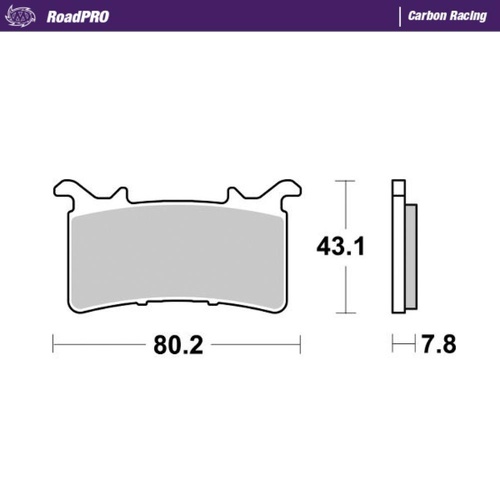 Moto-Master BMW Carbon Racing Left Front Brake Pads (MM-414306)
