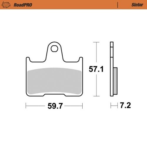 Moto-Master BMW Sintered Rear Brake Pads (MM-414402)