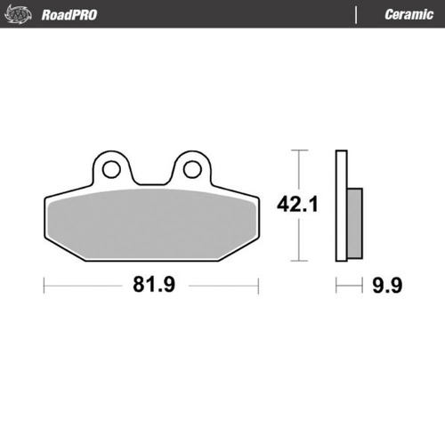 Moto-Master Harley Davidson FXLRST 117 LOW RIDER ST 2022-2026 Ceramic Rear Brake Pads