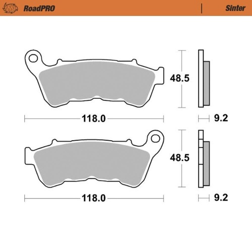 Moto-Master Harley Davidson XL 883 R ROADSTER 2014-2015 Sintered Left Front Brake Pads