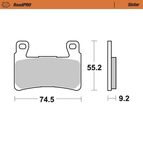 Moto-Master Harley Davidson XR 1200 SPORTSTER 2008-2010 Sintered Right Front Brake Pads