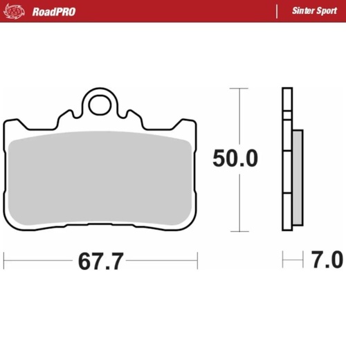 Moto-Master Honda Sinter Sport Left Front Brake Pads (MM-415105)