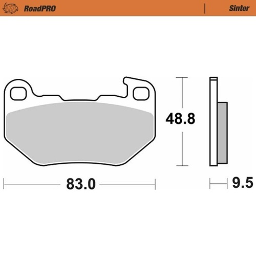 Moto-Master Harley Davidson Sintered Rear Brake Pads (MM-415202)