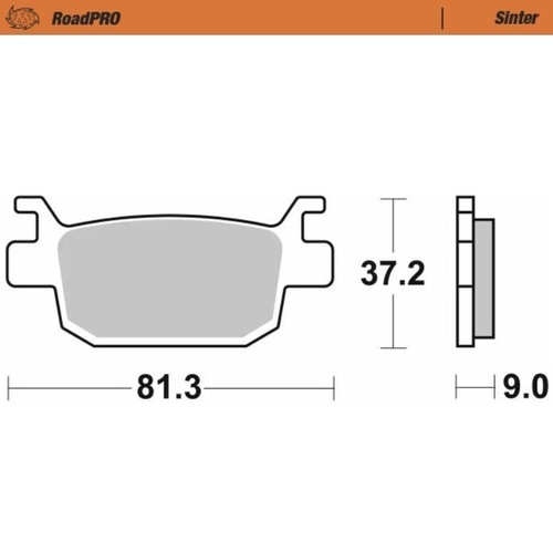 Moto-Master Benelli Sintered Rear Brake Pads (MM-415502)