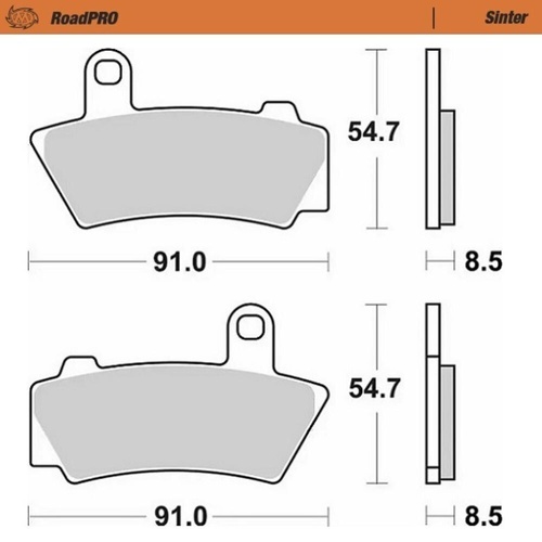 Moto-Master BMW R 18 1800 2021-2025 Sintered Right Front Brake Pads