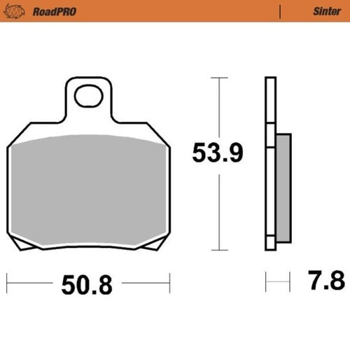 Moto-Master Yamaha YP 150 2001 Sintered Rear Brake Pads