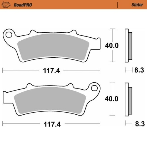 Moto-Master Kymco Sintered Left Front Brake Pads (MM-416103)