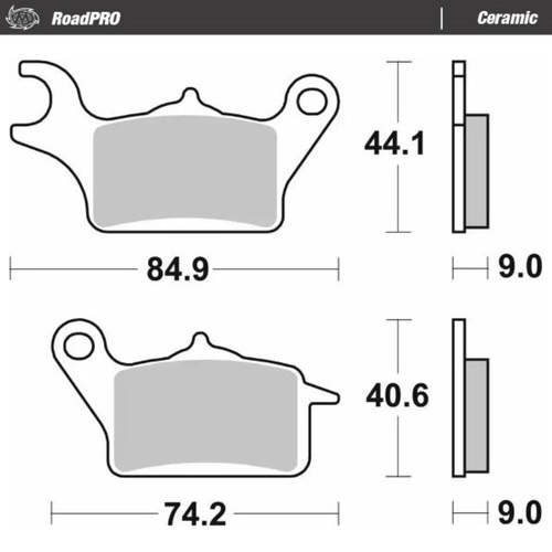 Moto-Master Suzuki Ceramic Left Front Brake Pads (MM-416204)