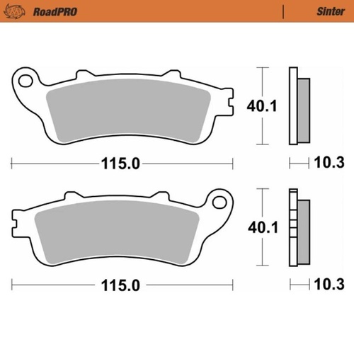 Moto-Master Honda Sintered Rear Brake Pads (MM-416602)