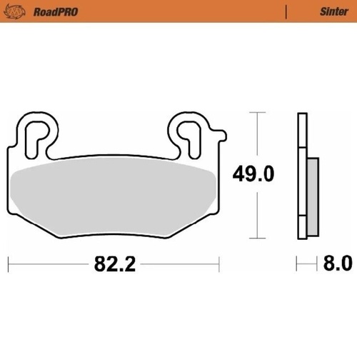 Moto-Master BMW R 1300 GS ADVENTURE 2024-2025 Sintered Left Front Brake Pads