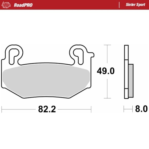 Moto-Master BMW R 1300 GS TROPHY 2024 Sinter Sport Left Front Brake Pads