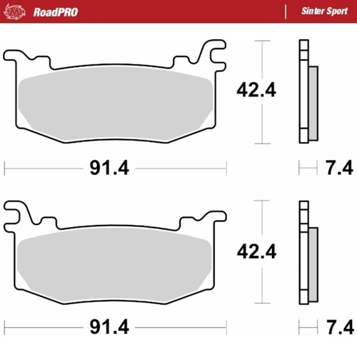 Moto-Master KTM 1390 SUPERDUKE RR 2026 Sinter Sport Right Front Brake Pads
