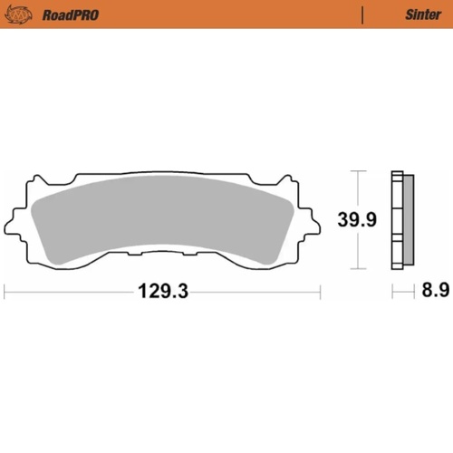 Moto-Master Honda GL 1800 GOLDWING TOUR DCT 2018-2025 Sintered Left Front Brake Pads