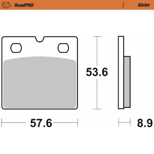 Moto-Master BMW K 100 LT 1000 1989-1991 Sintered Right Front Brake Pads
