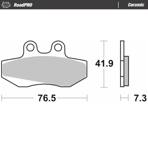 Moto-Master Aprilia PEGASO 125 1989-1991 Ceramic Left Front Brake Pads