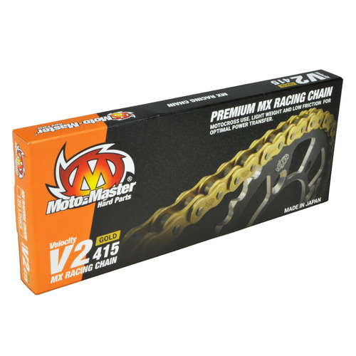 Moto-Master V2 415 130 Link Gold MX Race Chain