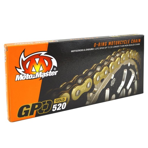 Moto-Master GPO 520 120 Link Gold O-Ring Race Chain